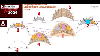 Telpu Orientēšanās Kauss 2024  Mežaparka Lielā Estrāde A distance [upl. by Whitebook]