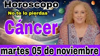 horoscopo de hoy Cáncer  Horóscopo Diario  Cáncer  05 de noviembre de 2024 [upl. by Ytsur737]