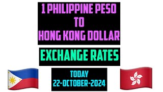 Philippine Peso to Hong Kong Dollar Currency Exchange Rates Today 21 October 2024 [upl. by Beesley993]