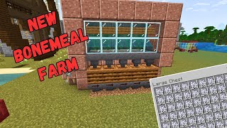 NEW Bonemeal Farm for Minecraft Bedrock 121 [upl. by Emarie651]