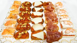 5 APERITIVOS FÁCILES Quick amp Easy Appetizers [upl. by Clem998]