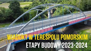 Budowa wiaduktu Terespol Pomorski 20232024 [upl. by Zednanreh]