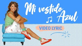 MI VESTIDO AZUL  FLORICIENTA  Video Lyrics Oficial [upl. by Ydaf]