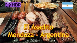 Donde comer en Mendoza El Asadito  Argentina 2023 DE TODO UN POCO 4K Walking [upl. by Valentina]