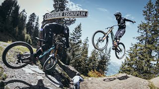 NEW Track in the Bikepark Brandnertal  FIRST Ride [upl. by Anilem]