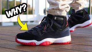 Did They Ruin This Classic Sneaker Air Jordan 11 Bred Velvet REVIEW amp On Feet [upl. by Daahsar]