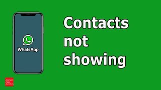 Contacts not showing in WhatsApp  One of the contacts not appearing in WhatsApp Android [upl. by Matlick]