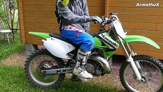 Kawasaki KX250 2Stroke  Coldstart Souncheck Raw Sound [upl. by Bikales316]