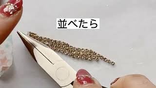 【簡単ハンドメイド】セリアseriaのアクセサリーパーツを使って可愛いアクセサリー ハンドメイドピアス・イヤリング・プチプラ 貴和製作所 110円パーツ ストーンアクセサリー [upl. by Doralin]