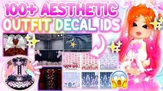 🌷100 Aesthetic Outfit Fabric Decal IDs ✨ Y2K Gyaru Sweet Lolita amp More 👑 ROBLOX Royale High [upl. by Hterag125]