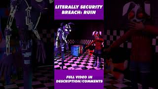 MXES Literally Security Breach Ruin securitybreach fivenightsatfreddys fnaf sfm shorts [upl. by Arne313]