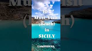 Sicily 10 must visit beach 🌊 sicilia beach [upl. by Larimer]