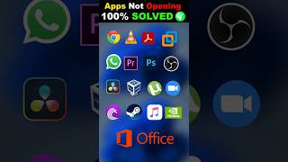 App Not Opening in Windows  Easy Solutions shorts [upl. by Yeltneb]