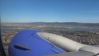 4K  Oakland to Los Angeles  Southwest 737 [upl. by Yendahc]