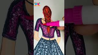 beautiful art drawing lehenga [upl. by Cyma315]