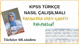 KPSS Türkçe Dilbilgisi Nasıl Çalışılır  Kimsenin söylemediği bazı şeyler [upl. by Flossy]