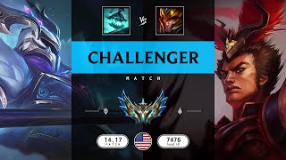 Challenger Match Super Hecarim vs Super Jarvan IV  NA server Patch 1417 [upl. by Anida]