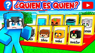 Adivina QUIÉN es el YouTuber en Minecraft [upl. by Wolenik]