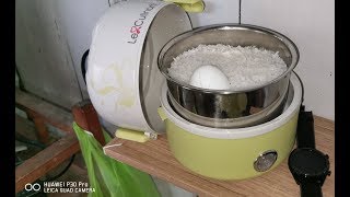 Cooking Rice with LeCulinart Multicooker Rice Cooker  Lunch Heater  Part 1 [upl. by Eseryt477]