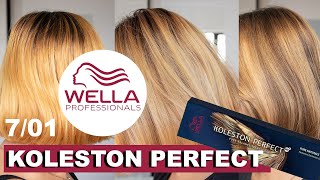 Wella Koleston Perfect on Bleached Hair 701 [upl. by Fenelia54]