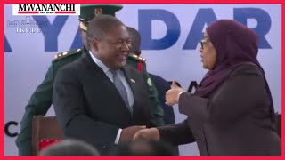 RAIS WA MSUMBIJI ATIMIZA AHADI YAKE YA KUONGEA KISWAHILI AMFURAHISHA RAIS SAMIA [upl. by Rhody]