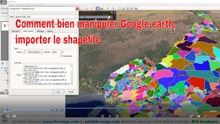 Comment manipuler Google earth pro importer le shapefile délimiter la zone détude [upl. by Anitahs]