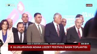 8Uluslararası Lezzet Festivali Basın Toplantısı CanlıYayın [upl. by Atinel]