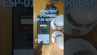 REMOTEXY 2CHANNEL ESP01 WIFI RELAY [upl. by Tor]