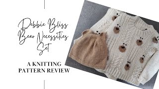 The Debbie Bliss Bear Necessities Set A knitting pattern and yarn review [upl. by Inihor]