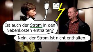 63 Wohnung mieten 2  einziehen Mietvertrag  Deutsch lernen [upl. by Shulins]