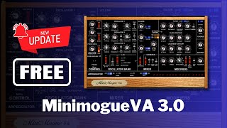 NEW UPDATE of FREE SOFTSYNTH MinimogueVA 30  Sound Demo [upl. by Mellen]