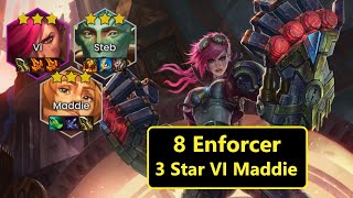 8 Enforcer ⭐️⭐️⭐️ Vi Maddie Carry   Patch 1423  Set 13 Comps  TFT Gameplays  聯盟戰棋 [upl. by Dyrrej]