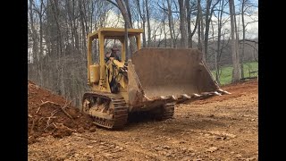 Caterpillar 941B Track Loader Moving Dirt Part 3 [upl. by Slosberg]