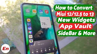 Miui 13 Features on Miui 12 amp Miui 125  Convert Miui 125 to Miui 13  NO Root [upl. by Yraillih]