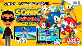 🔴 JUGANDO SONIC MANIA PLUS Bonus Stages a 60 FPS  Modo 2 Jugadores en NINTENDO WII  DIRECTO [upl. by Kieryt]