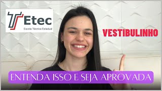 Eu só passei na ETEC quando entendi isso  Como Estudar Para o Vestibulinho Etec [upl. by Merilyn733]