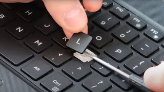 How To Fix Dell Laptop Key Keyboard  Key Install Repair [upl. by Eilsil]