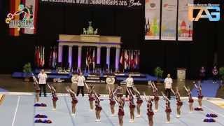 Team Philippines Allgirl at CWC Finals Cheerleading World Championships 2015 in Berlin [upl. by Akenet]