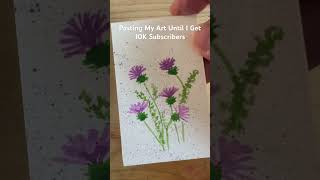 Red Clover Watercolor Painting shorts shortvideo youtubeshorts youtubeshorts [upl. by Allerus461]