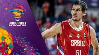 Boban Marjanovic scores 19 points in Serbias loss to Russia [upl. by Alfonse698]