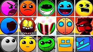 FNF Geometry Dash  Fire In The Hole amp Easy Normal Hard Insane Demon Geometry Dash Compilation [upl. by Moreen]