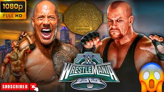 WWE2K24  THE ROCK VS UNDERTAKER  WORLD HEAVYWEIGHT CHAMPION  WRESTLEMANIA 40  GamerGlitchHQ01 [upl. by Yromem109]