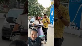 Battery bike main petrol kaishe 😂🤣😂 comedy funny shorts ytshorts [upl. by Aneleve]