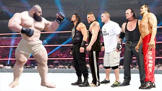 Sajad Gharibi vs Roman Reigns The Great Khali Brock Lesnar The Undertaker amp John Cena [upl. by Elaynad137]