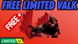 quotFREE LIMITED VALKquot How to get Red Lightning Valkyrie in Roblox [upl. by Ahsenrad]