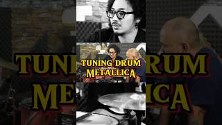 TUNING DRUM ala METALLICA  LARS ULRICH  tuning metallica drums drumlessons drummer music [upl. by Arramas975]