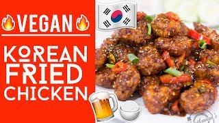 VEGAN Korean Fried Chicken aka VEGAN DAKGANGJEONG 닭강정 [upl. by Kahaleel]