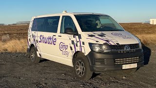 Keflavik Airport P2 Parking Lot Location  CampEasy Shuttle Bus [upl. by Tniassuot]