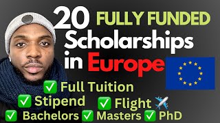 20 Fully Funded Scholarships for International Students 2024 in Europe [upl. by Madriene]