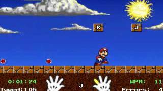 Mario Teaches Typing  Game Play [upl. by Dunkin]